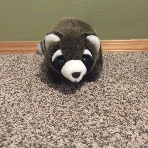 1988 Playful Plush Raccoon NWT Has Some Writing Inside Tag See Pictures
